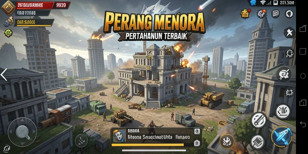 Gameplay seru Tower Defense dengan berbagai menara dan musuh.