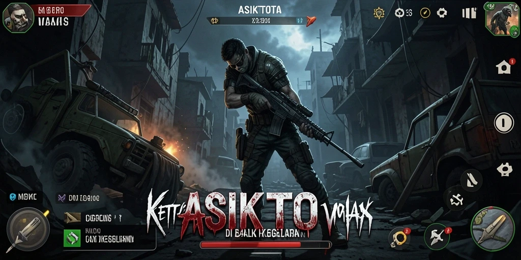 Gambaran gameplay menegangkan ASIKTOTO dengan suasana Horror yang kental.