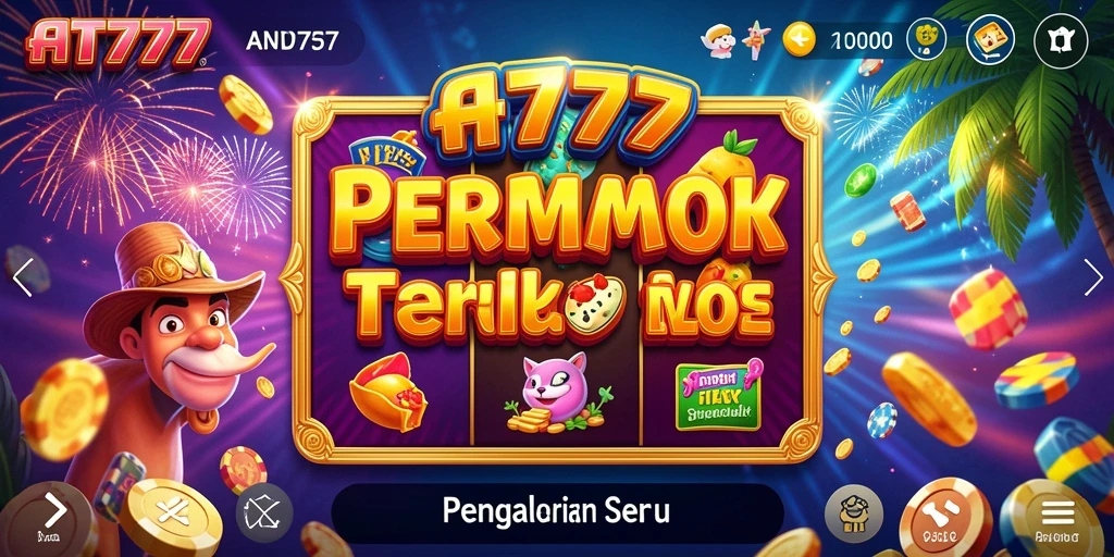 Screenshot utama AT777 menunjukkan gameplay Slot yang seru dan memikat.
