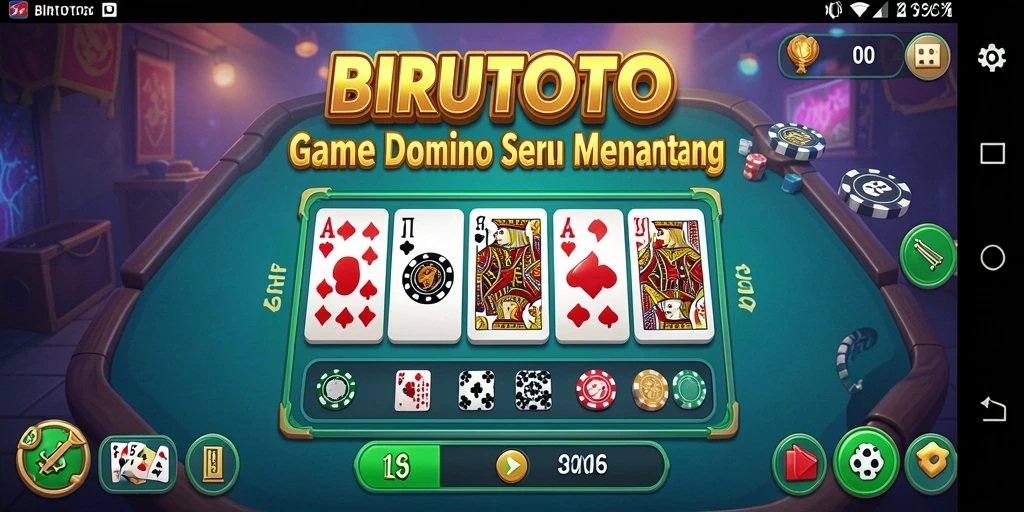 Tampilan gameplay menarik dari BIRUTOTO yang seru.