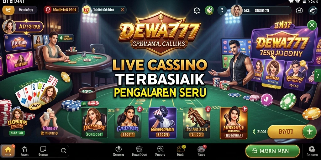 Gameplay Live Casino yang seru dan interaktif di DEWA777.
