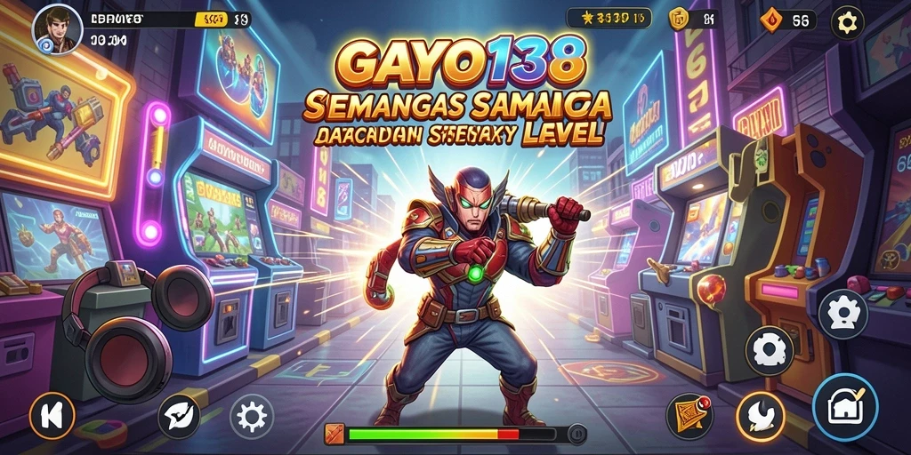 Screenshot GAYO138 menunjukkan gameplay yang dinamis dan penuh warna.