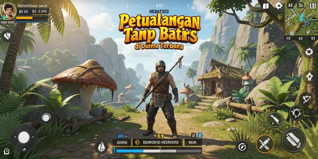 Screenshot HEBAT303 menampilkan aksi seru di dunia terbuka yang luas.