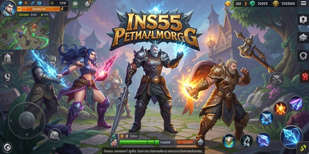 Tampilan gameplay yang mendalam dan menarik di INS55.