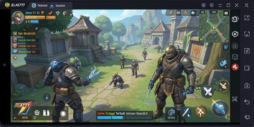 Tampilan gameplay strategis di JELAS777 dengan interaksi sosial.