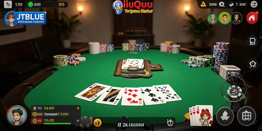 Tampilan gameplay QiuQiu yang menarik di JTBLUE.