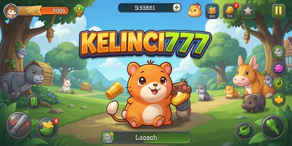 Screenshot gameplay KELINCI777 menunjukkan kelinci yang lucu dalam aksi Idle.
