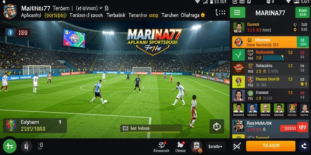 Tampilan gameplay menarik dari aplikasi Sportsbook MARINA77.