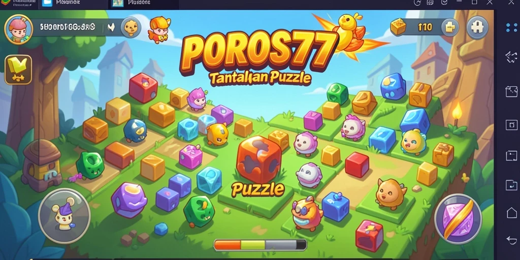Tampilan gameplay POROS77 yang menantang dan seru.