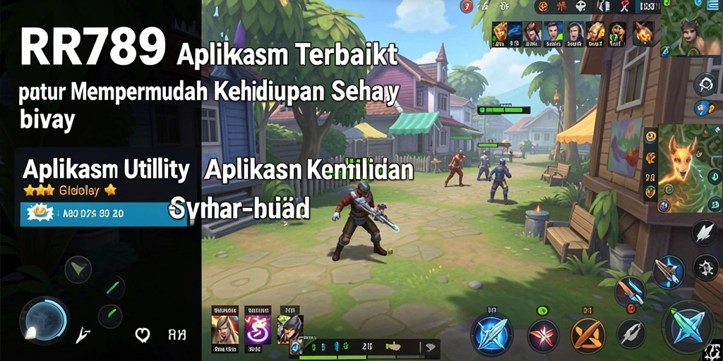 Tampilan antarmuka pengguna RR789 yang sederhana dan intuitif.