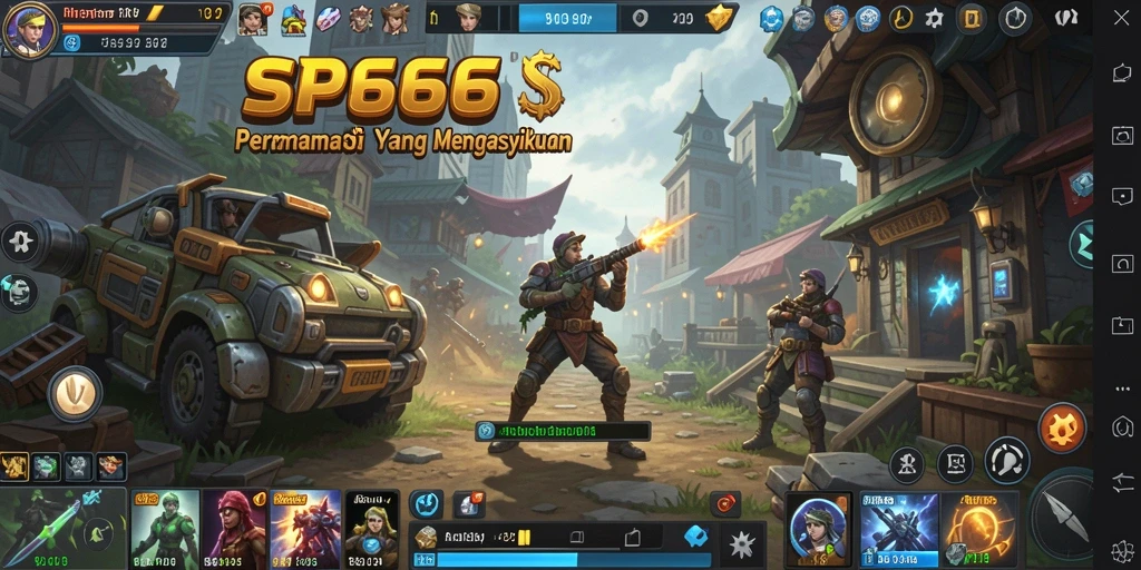 Tampilan gameplay SP666 yang seru dan strategis.