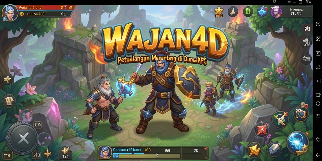 Tampilan gameplay <strong>WAJAN4D</strong> yang seru dan mendebarkan dalam petualangan RPG.